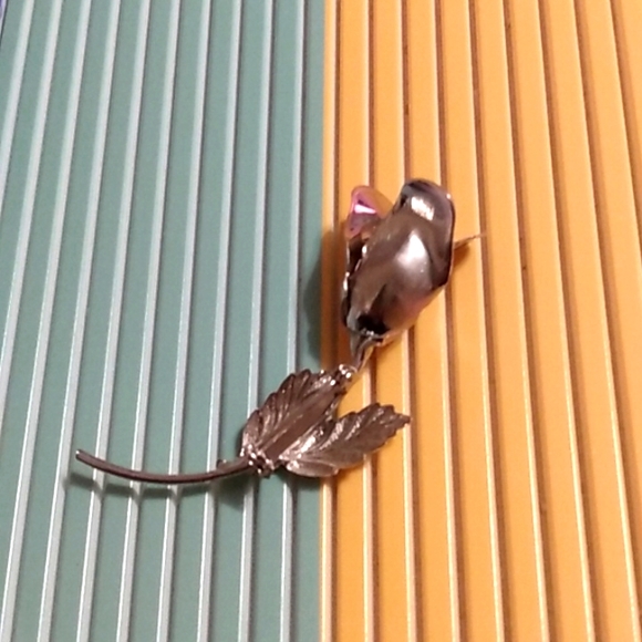 Vintage silver rose  pin brooch mcm - Picture 3 of 3